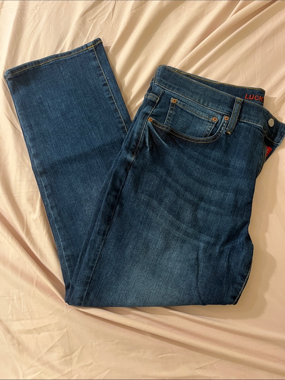 Lucky Brand 223 Straight Stretch Classic 5-Pocket Denim Jeans Mens 34 x 29